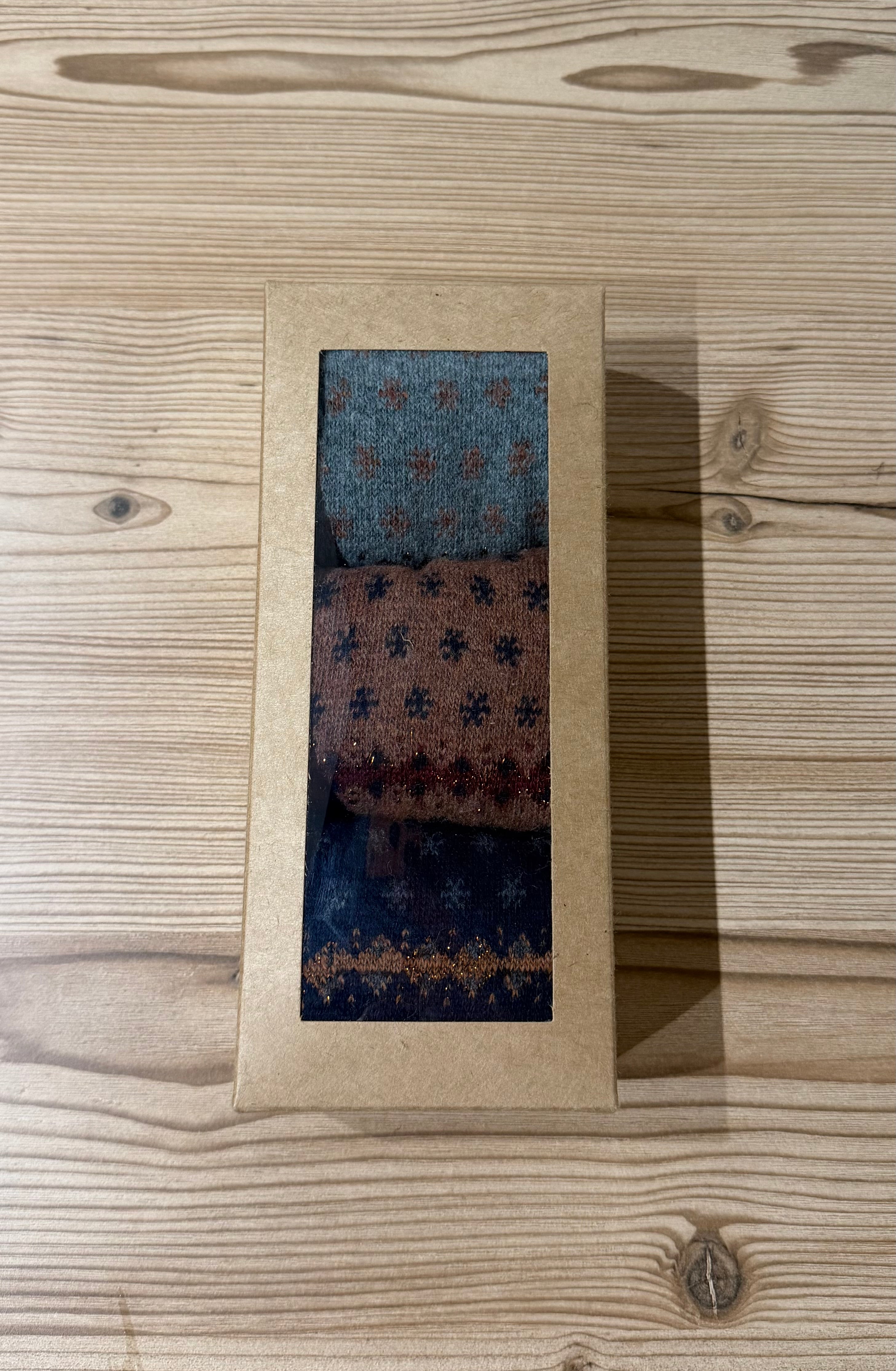 Calcetines de lana con brillo